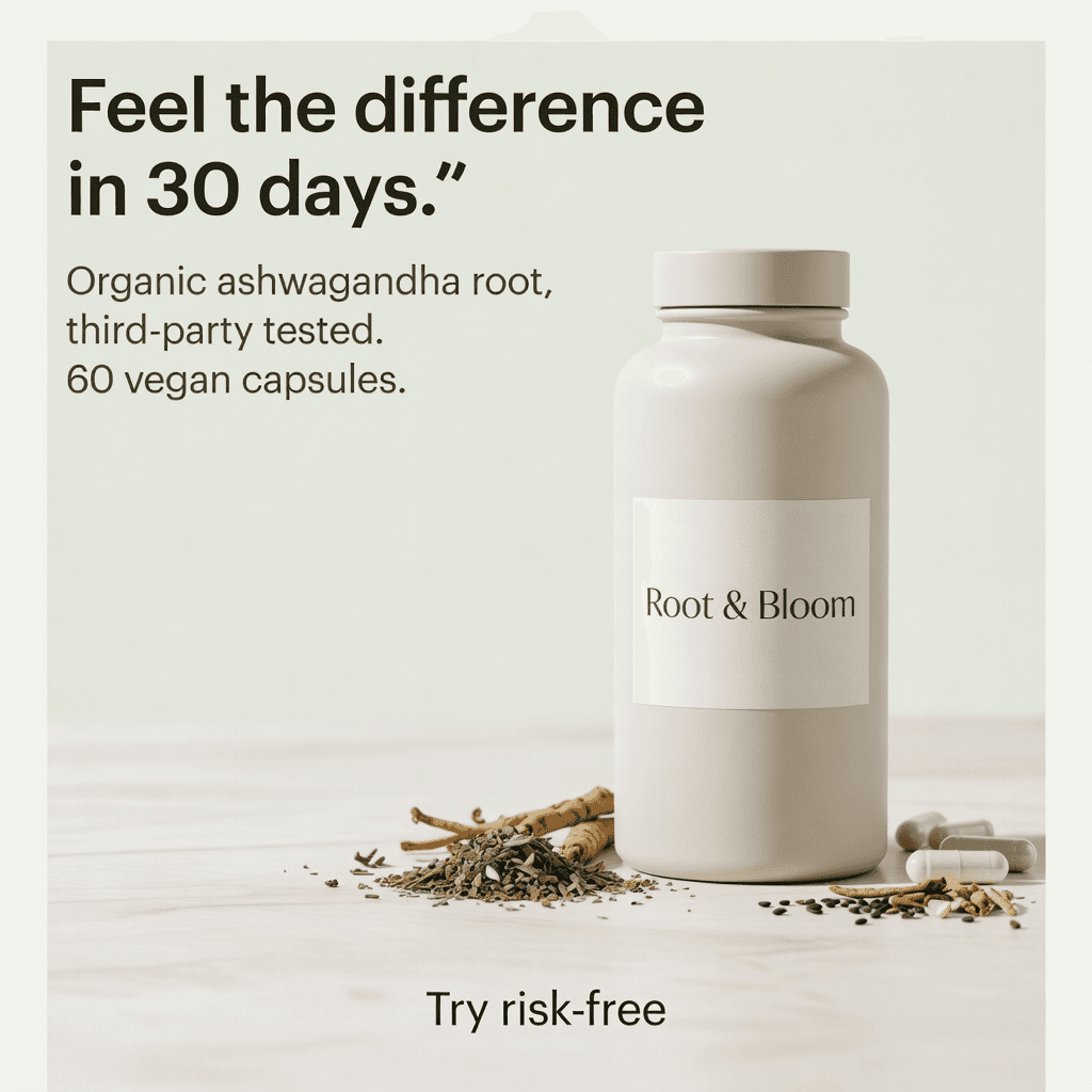Supplement Bottle on Clean Surface