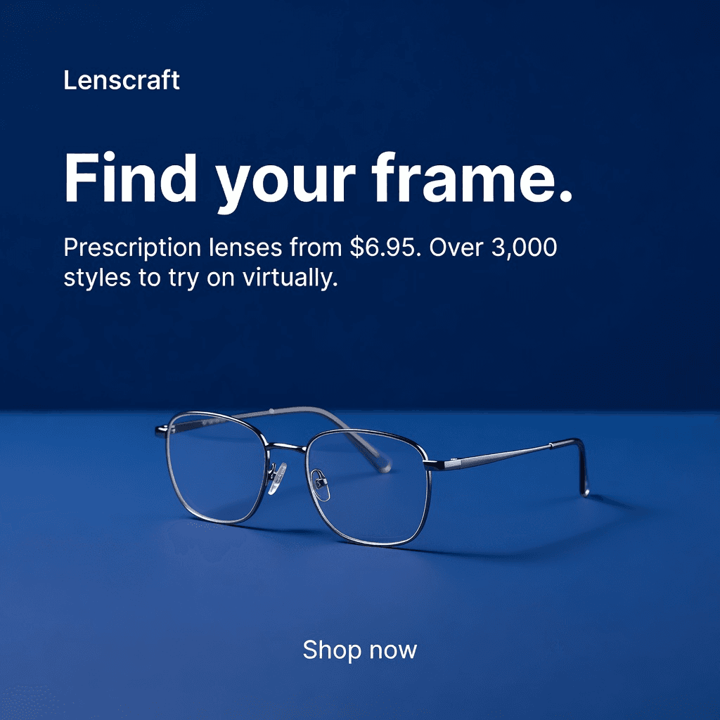 Glasses on Bold Color