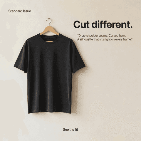 T-Shirt on Wooden Hanger