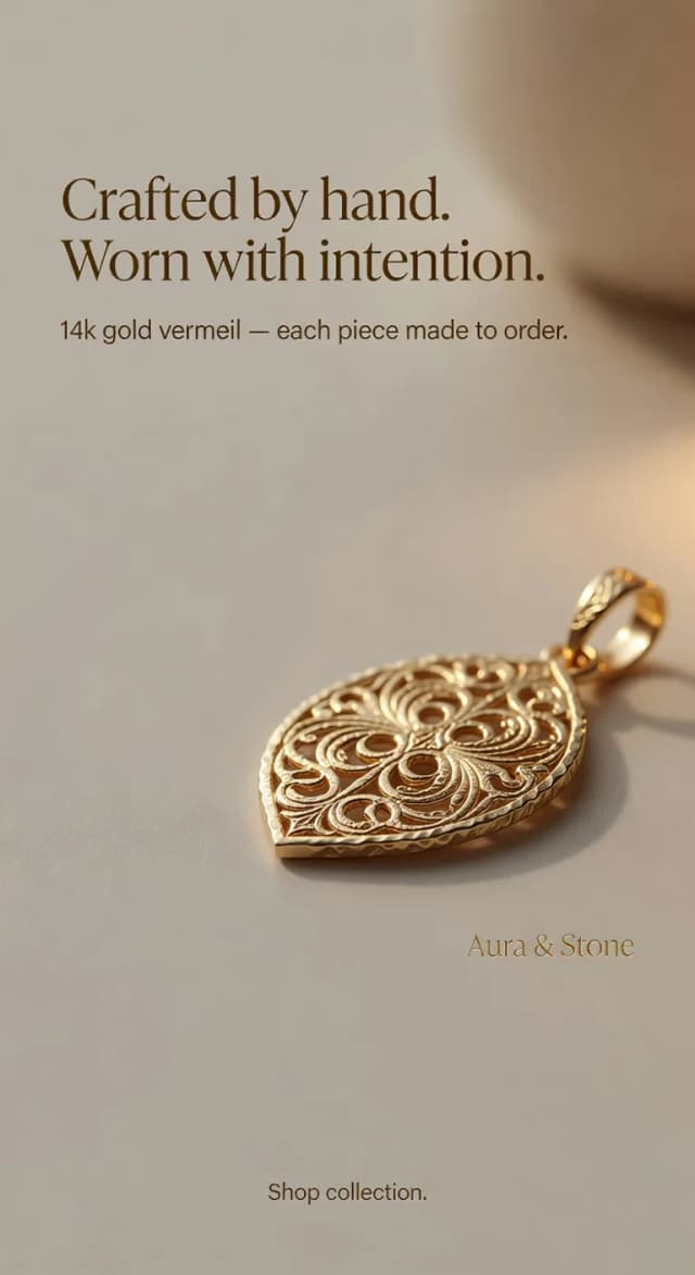 Jewelry detail ad creative